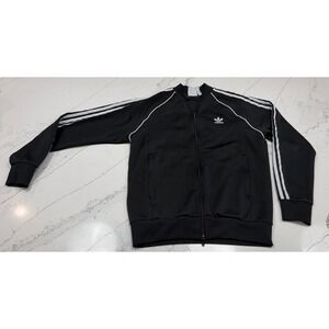 Adidas Originals Superstar Track Jacket Mens Black White Stripe Trefoil Medium